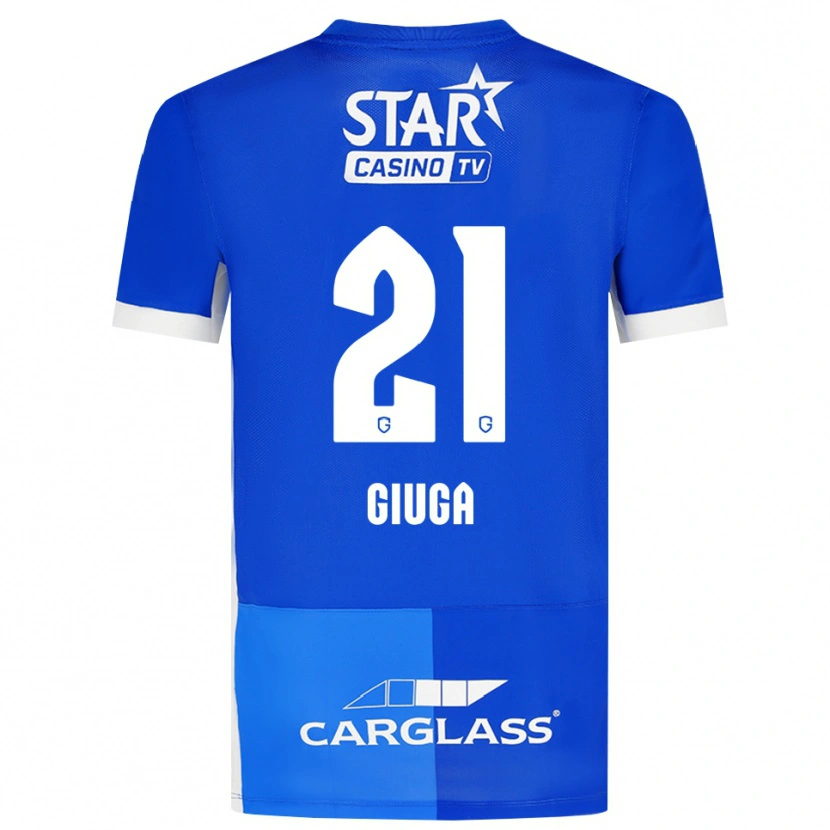 Danxen Dětské Anissa Giuga #21 Středně Modrá Královská Modř Bílá Domů Hráčské Dresy 2026/27 Dres