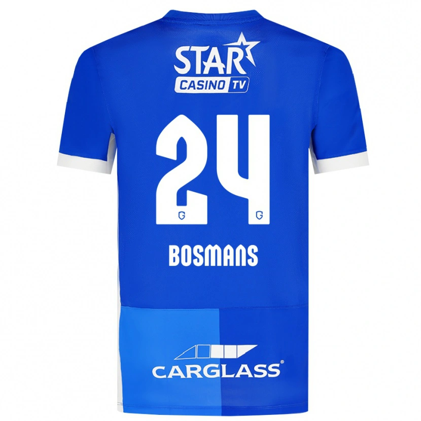 Danxen Dětské Pia Bosmans #24 Středně Modrá Královská Modř Bílá Domů Hráčské Dresy 2026/27 Dres
