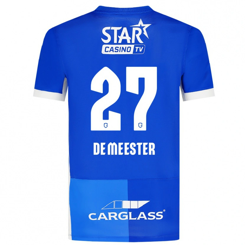 Danxen Dětské Joyce De Meester #27 Středně Modrá Královská Modř Bílá Domů Hráčské Dresy 2026/27 Dres