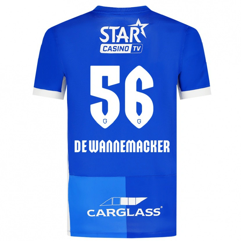 Danxen Dětské August De Wannemacker #56 Středně Modrá Královská Modř Bílá Domů Hráčské Dresy 2026/27 Dres
