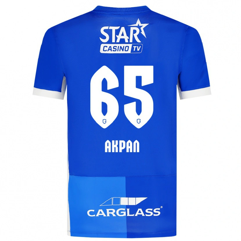 Danxen Dětské Christian Akpan #65 Středně Modrá Královská Modř Bílá Domů Hráčské Dresy 2026/27 Dres