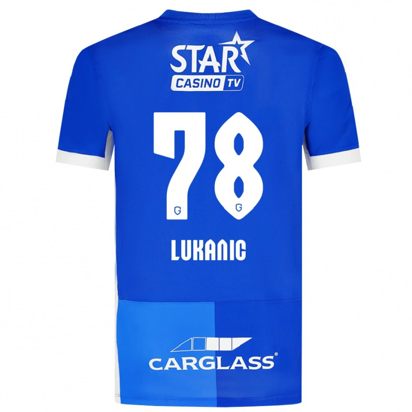 Danxen Dětské Luka Lukanic #78 Středně Modrá Královská Modř Bílá Domů Hráčské Dresy 2026/27 Dres