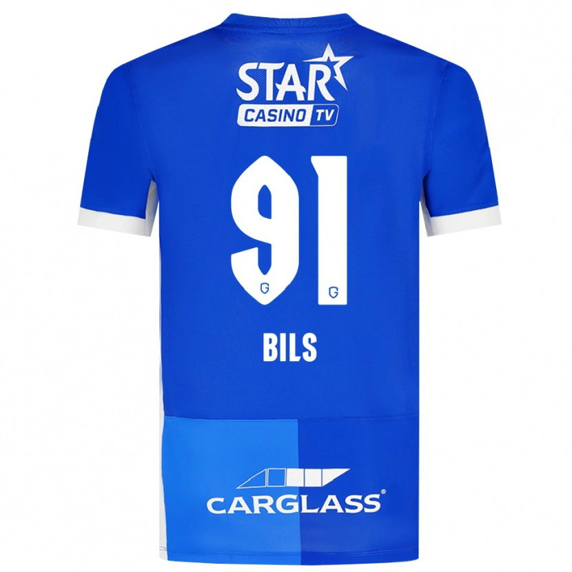 Danxen Dětské Elise Bils #91 Středně Modrá Královská Modř Bílá Domů Hráčské Dresy 2026/27 Dres