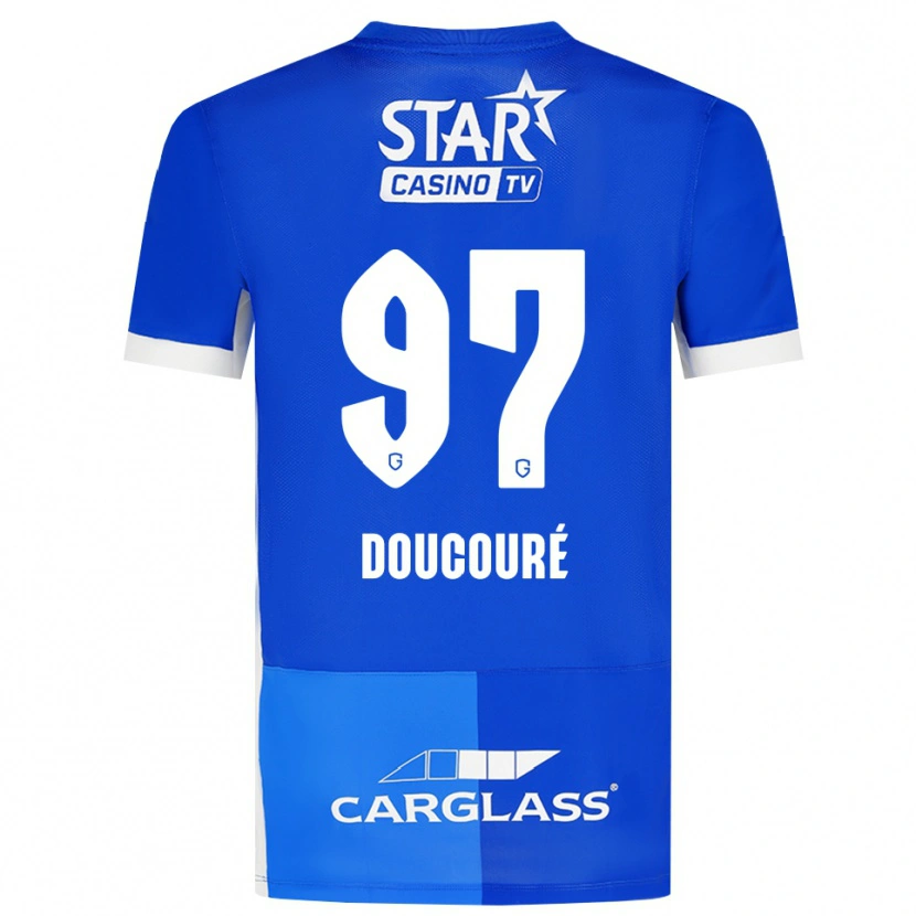 Danxen Dětské Emile Doucouré #97 Středně Modrá Královská Modř Bílá Domů Hráčské Dresy 2026/27 Dres