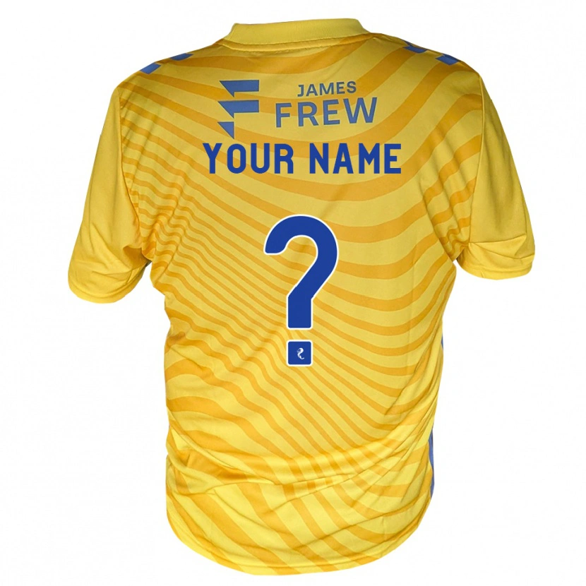 Danxen Dětské Tvé Jméno #0 Královská Modrá Žlutá Daleko Hráčské Dresy 2026/27 Dres