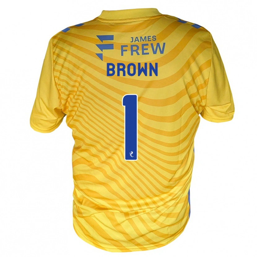 Danxen Dětské Dylan Brown #1 Královská Modrá Žlutá Daleko Hráčské Dresy 2026/27 Dres