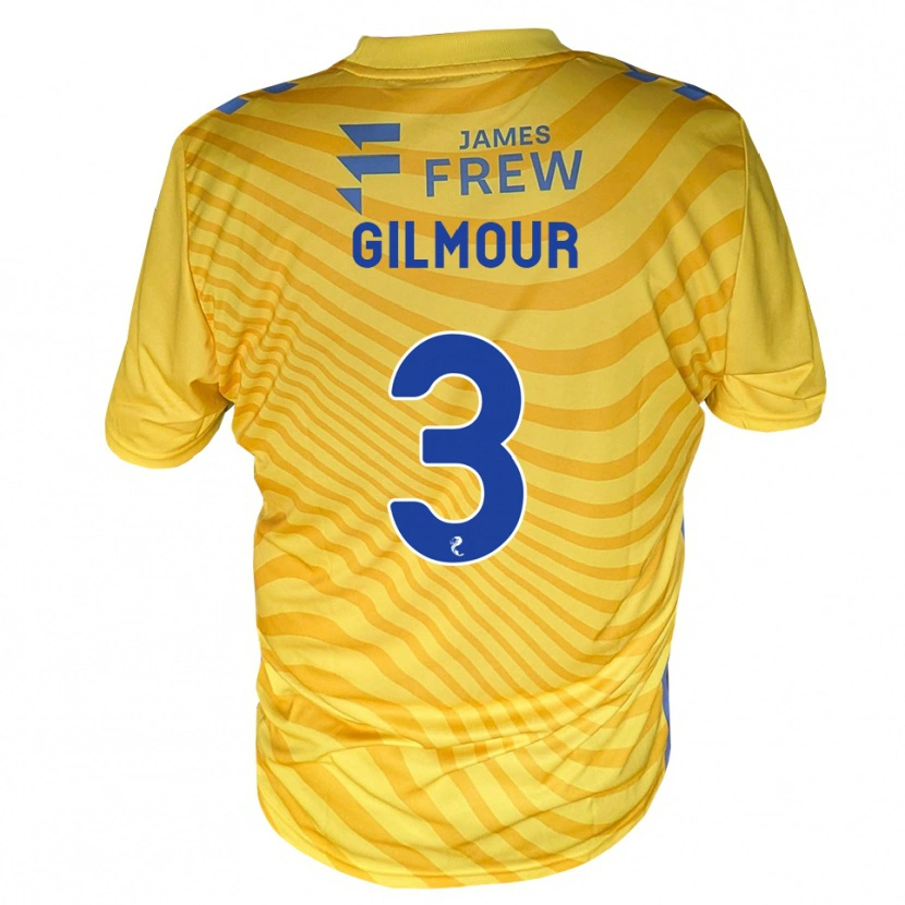 Danxen Dětské Josh Gilmour #3 Královská Modrá Žlutá Daleko Hráčské Dresy 2026/27 Dres