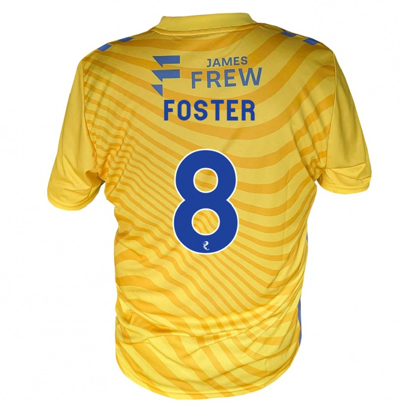Danxen Dětské Logan Foster #8 Královská Modrá Žlutá Daleko Hráčské Dresy 2026/27 Dres