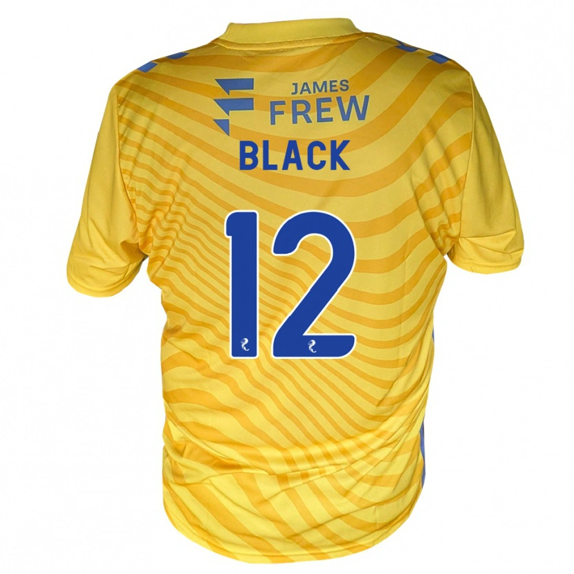 Danxen Dětské Kai Black #12 Královská Modrá Žlutá Daleko Hráčské Dresy 2026/27 Dres