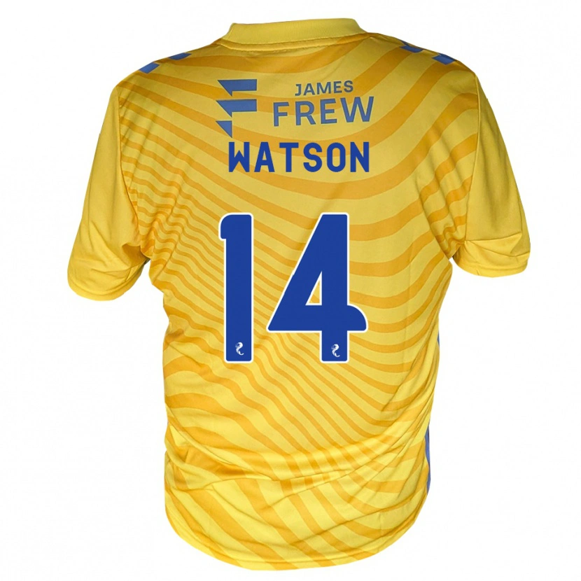 Danxen Dětské Craig Watson #14 Královská Modrá Žlutá Daleko Hráčské Dresy 2026/27 Dres