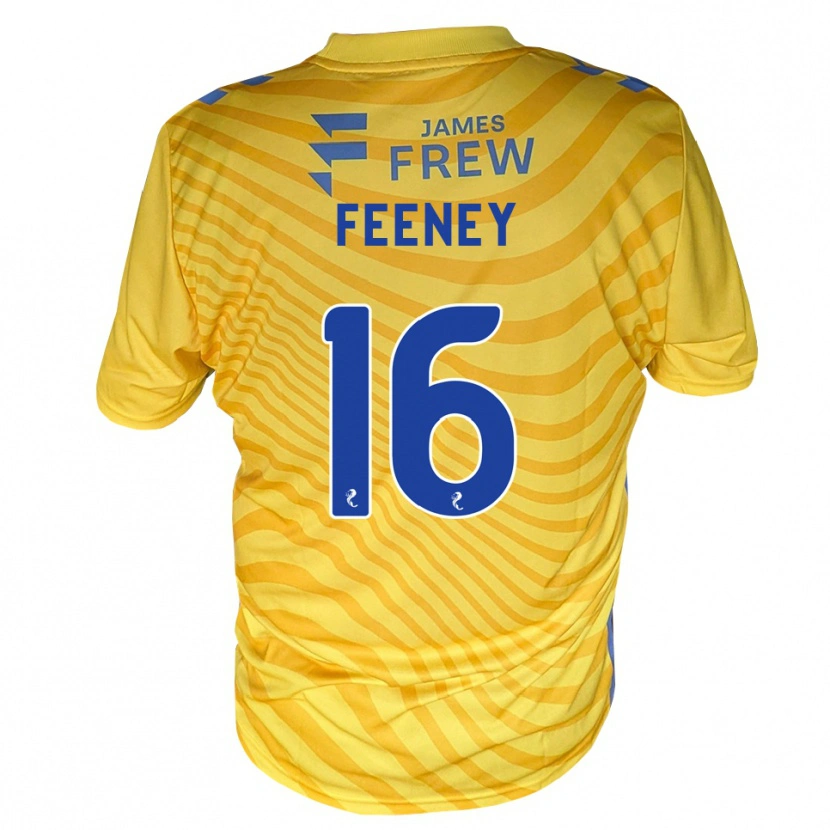 Danxen Dětské Guy Feeney #16 Královská Modrá Žlutá Daleko Hráčské Dresy 2026/27 Dres