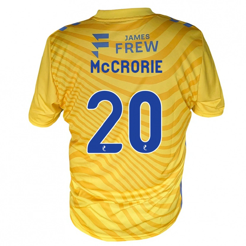 Danxen Dětské Robby Mccrorie #20 Královská Modrá Žlutá Daleko Hráčské Dresy 2026/27 Dres