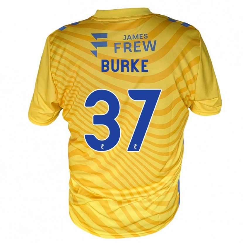Danxen Dětské Cole Burke #37 Královská Modrá Žlutá Daleko Hráčské Dresy 2026/27 Dres