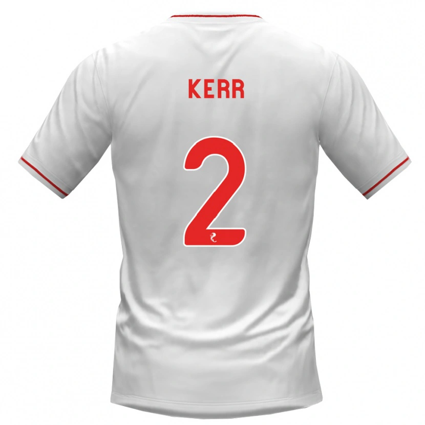 Danxen Dětské Cammy Kerr #2 Bílá Červená Daleko Hráčské Dresy 2026/27 Dres