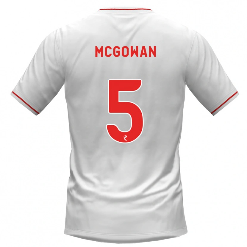 Danxen Dětské Ryan Mcgowan #5 Bílá Červená Daleko Hráčské Dresy 2026/27 Dres