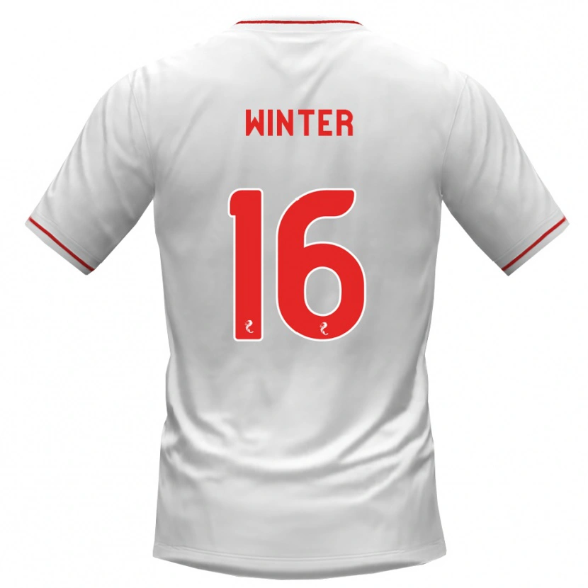 Danxen Dětské Andy Winter #16 Bílá Červená Daleko Hráčské Dresy 2026/27 Dres