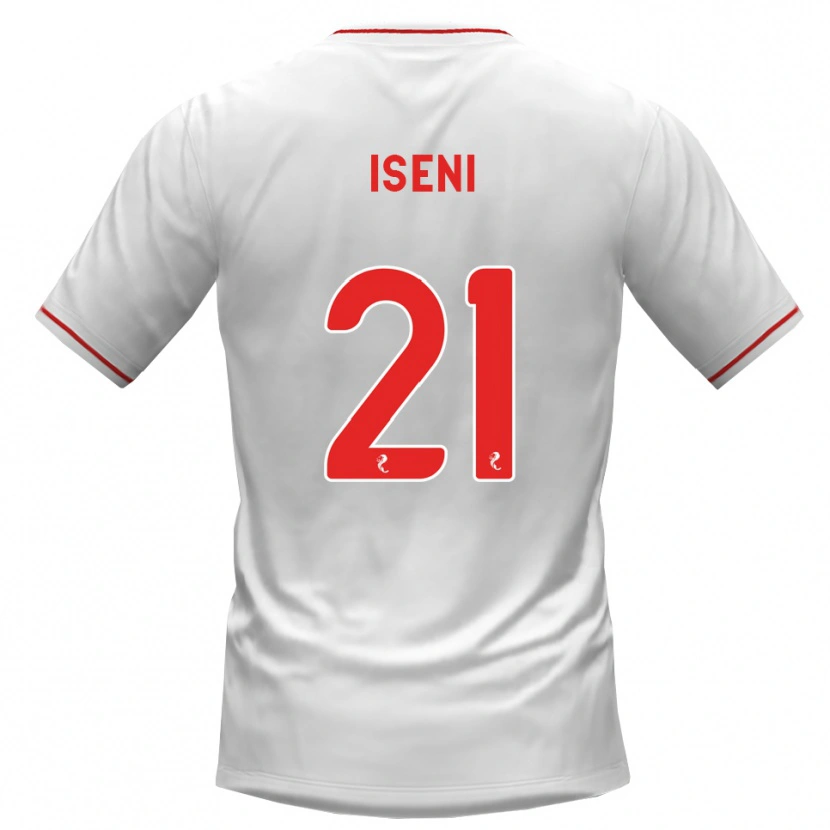 Danxen Dětské Besir Iseni #21 Bílá Červená Daleko Hráčské Dresy 2026/27 Dres