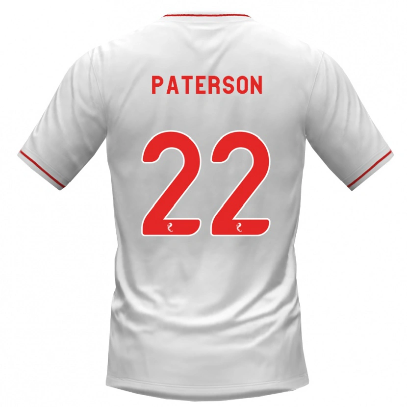 Danxen Dětské Maura Paterson #22 Bílá Červená Daleko Hráčské Dresy 2026/27 Dres