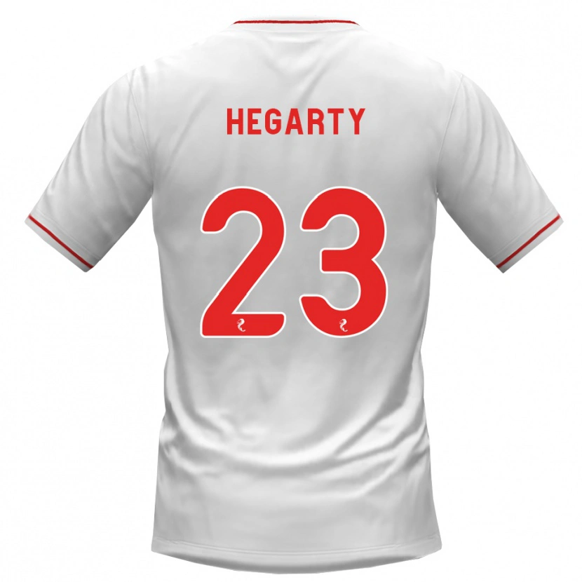 Danxen Dětské Nina Hegarty #23 Bílá Červená Daleko Hráčské Dresy 2026/27 Dres