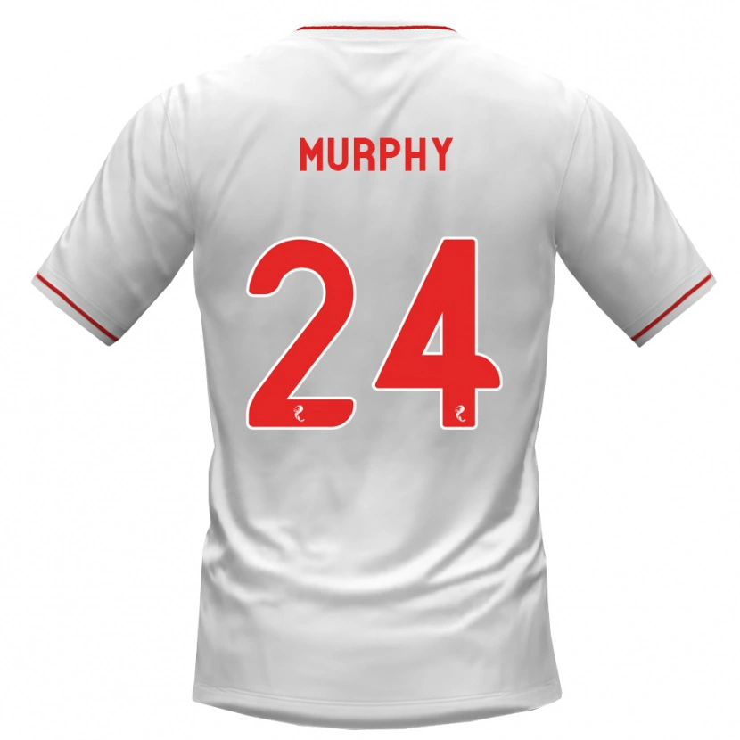 Danxen Dětské Jessica Murphy #24 Bílá Červená Daleko Hráčské Dresy 2026/27 Dres