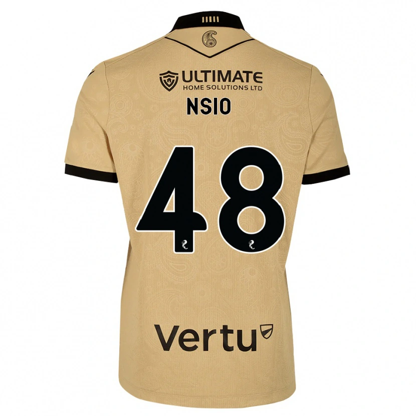 Danxen Dětské Paul Nsio #48 Dřevnatá Černá Daleko Hráčské Dresy 2026/27 Dres