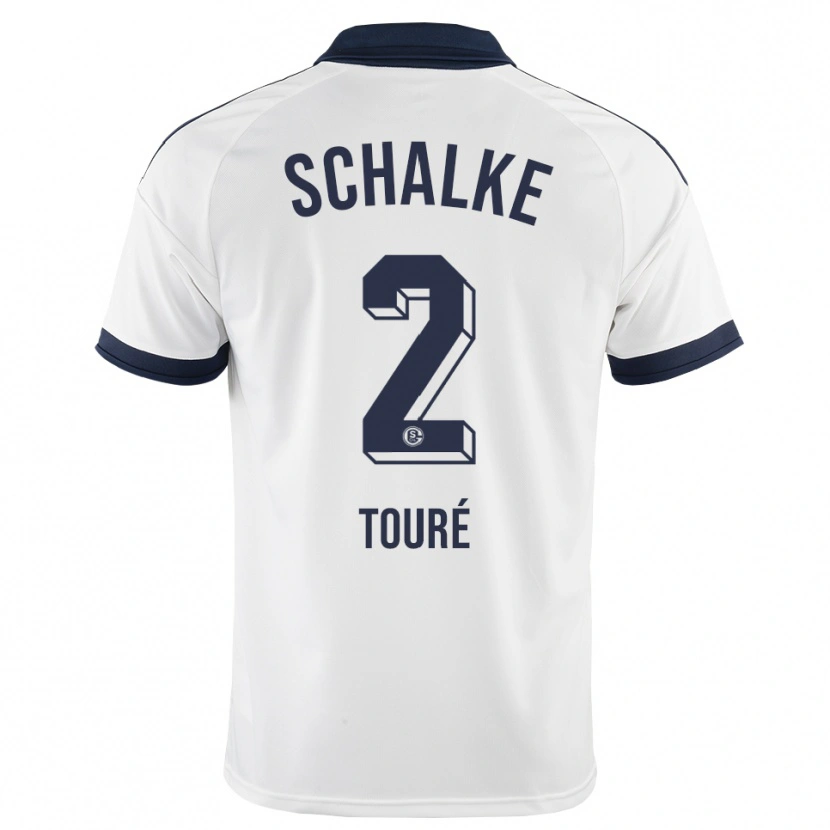 Danxen Dětské Tidiane Touré #2 Černá Bílá Daleko Hráčské Dresy 2026/27 Dres