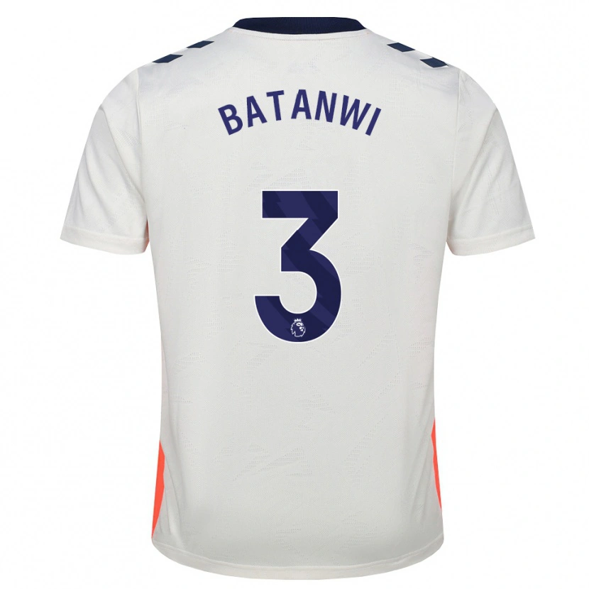 Danxen Dětské Tristen Batanwi #3 Bílá Oranžová Královská Modrá Daleko Hráčské Dresy 2026/27 Dres