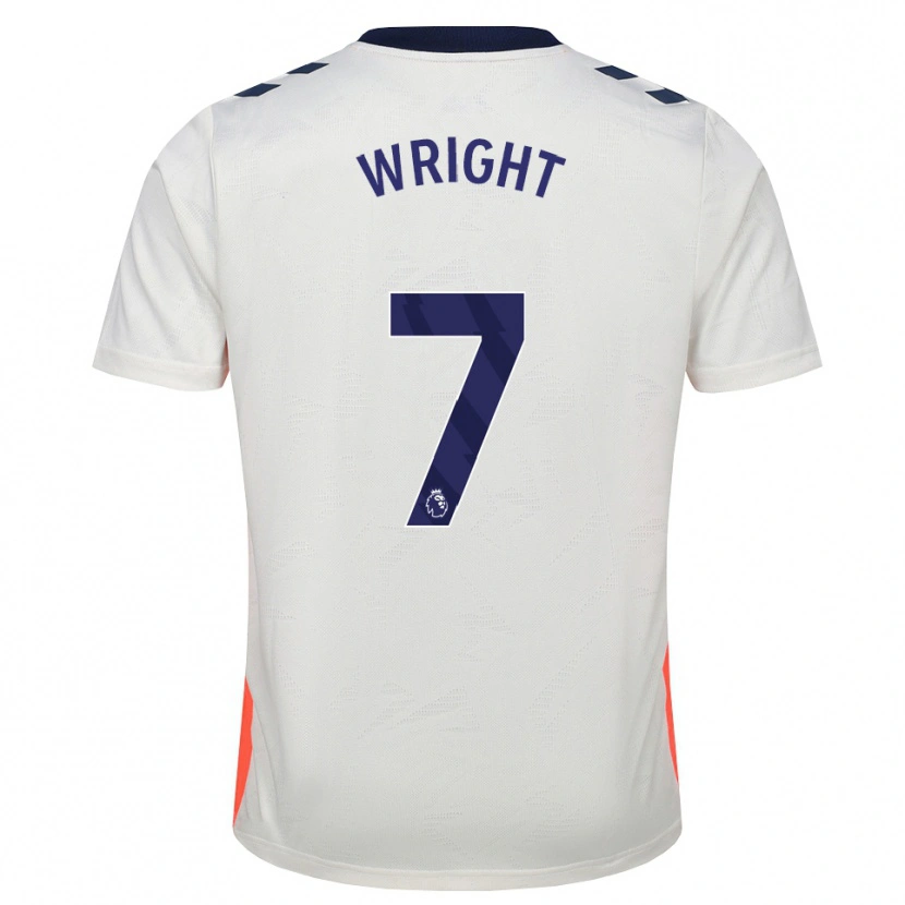 Danxen Dětské Alfie Wright #7 Bílá Oranžová Královská Modrá Daleko Hráčské Dresy 2026/27 Dres