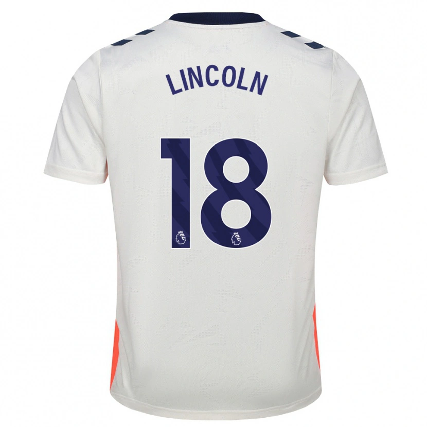 Danxen Dětské Khavarni Lincoln #18 Bílá Oranžová Královská Modrá Daleko Hráčské Dresy 2026/27 Dres