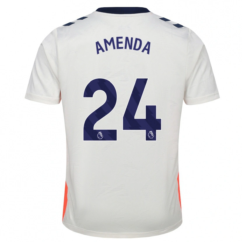 Danxen Dětské Aurèle Amenda #24 Bílá Oranžová Královská Modrá Daleko Hráčské Dresy 2026/27 Dres