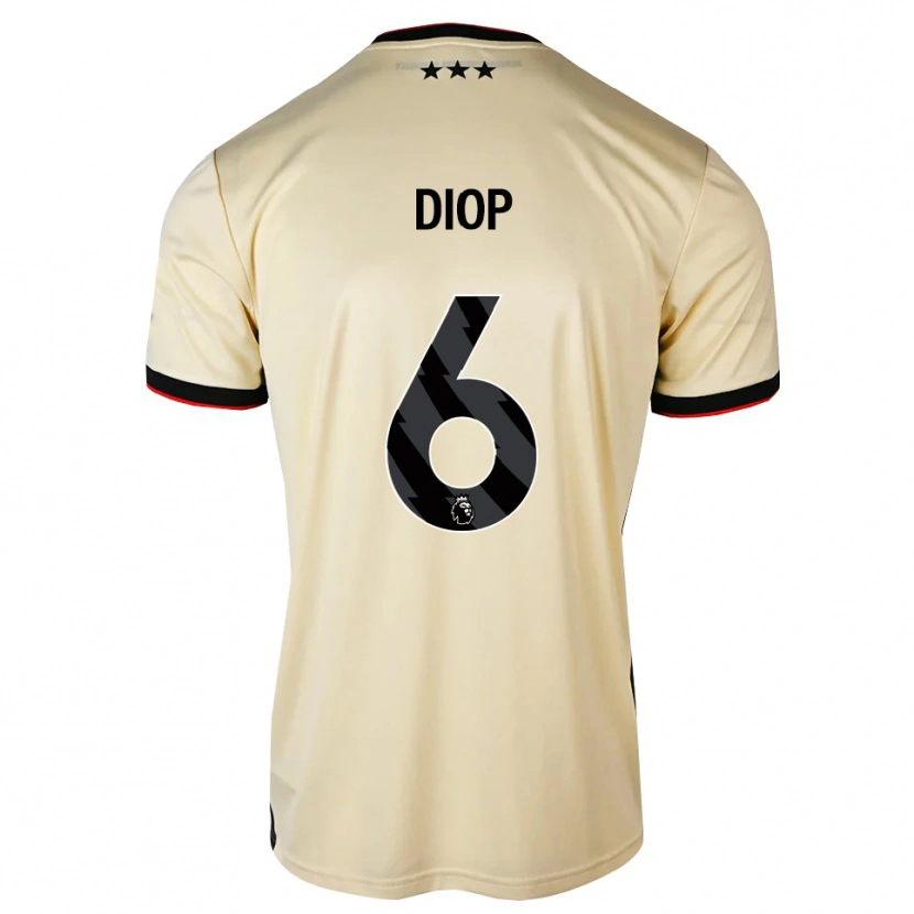 Danxen Dětské Issa Diop #6 Citrónový Krém Černá Červená Daleko Hráčské Dresy 2026/27 Dres