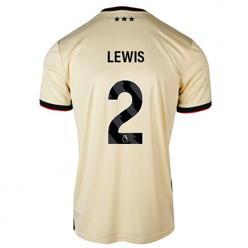 Danxen Dětské Josh Lewis #2 Citrónový Krém Černá Červená Daleko Hráčské Dresy 2026/27 Dres