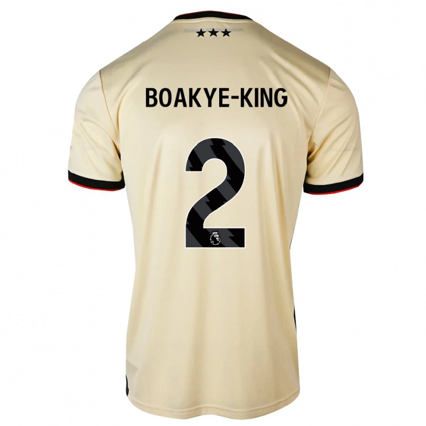 Danxen Dětské Isaac Boakye-King #2 Citrónový Krém Černá Červená Daleko Hráčské Dresy 2026/27 Dres