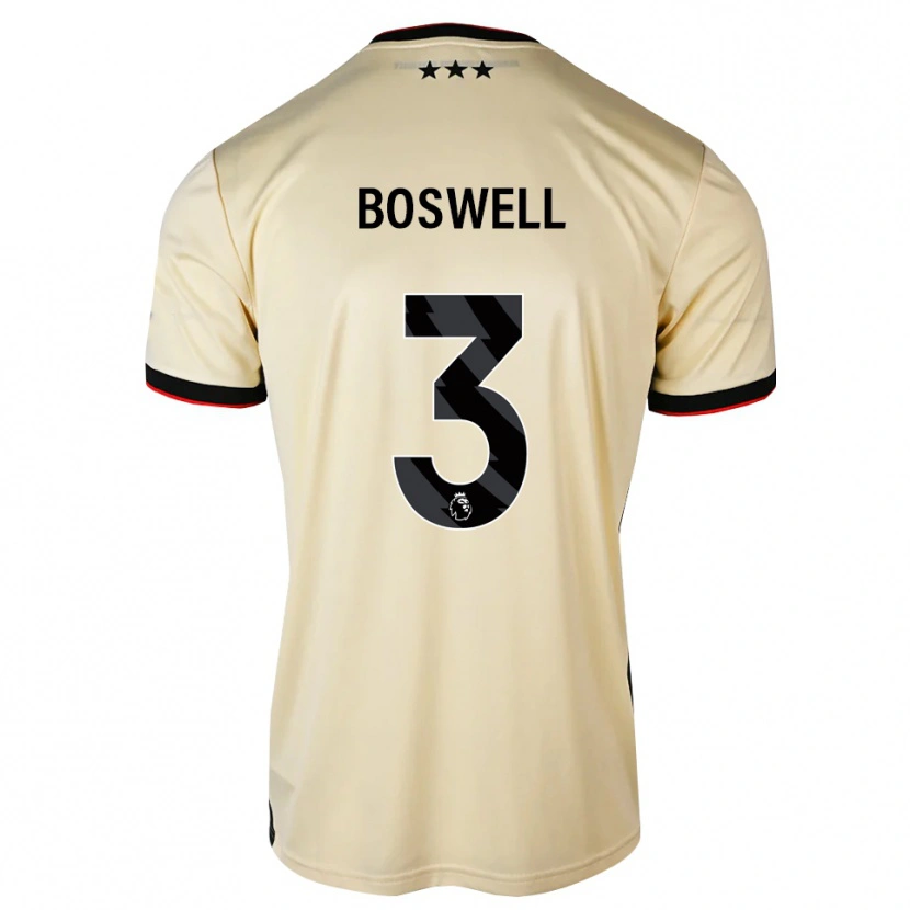 Danxen Dětské Ashton Boswell #3 Citrónový Krém Černá Červená Daleko Hráčské Dresy 2026/27 Dres