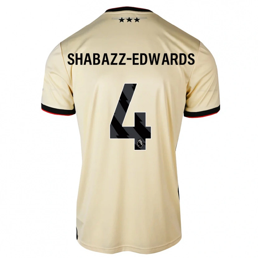 Danxen Dětské Walker Shabazz-Edwards #4 Citrónový Krém Černá Červená Daleko Hráčské Dresy 2026/27 Dres