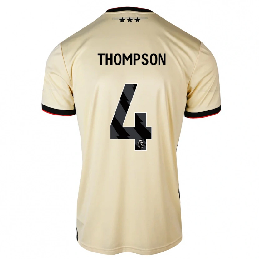 Danxen Dětské Zak Thompson #4 Citrónový Krém Černá Červená Daleko Hráčské Dresy 2026/27 Dres