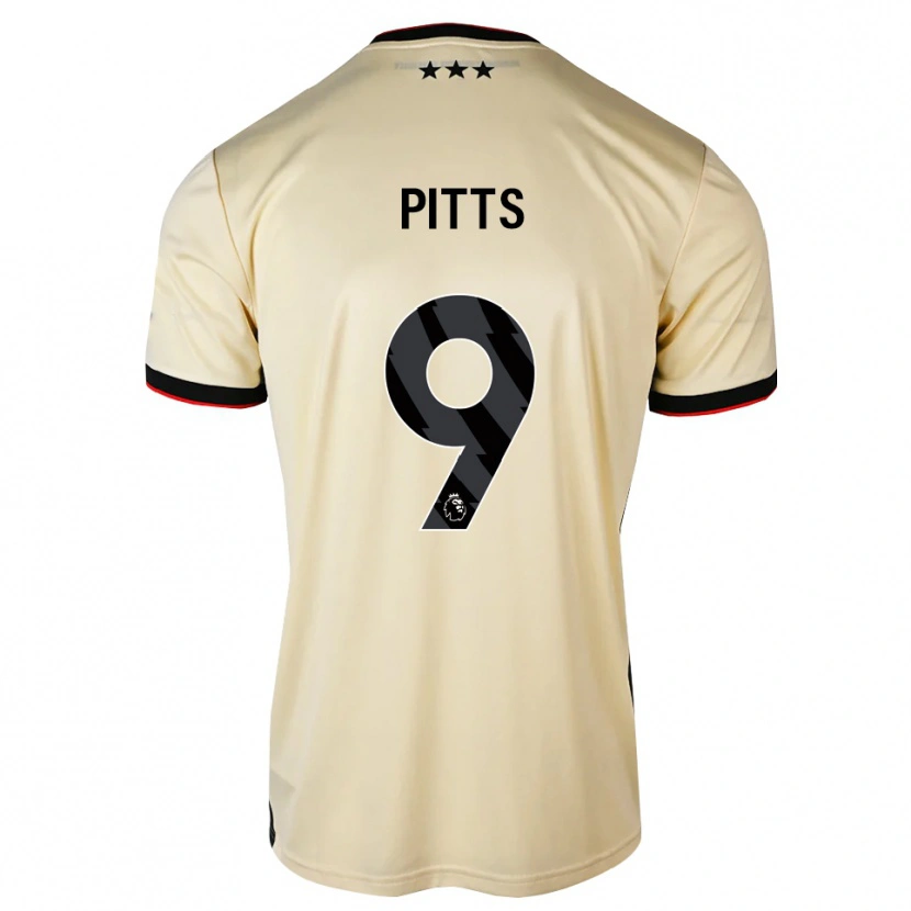 Danxen Dětské Josh Pitts #9 Citrónový Krém Černá Červená Daleko Hráčské Dresy 2026/27 Dres