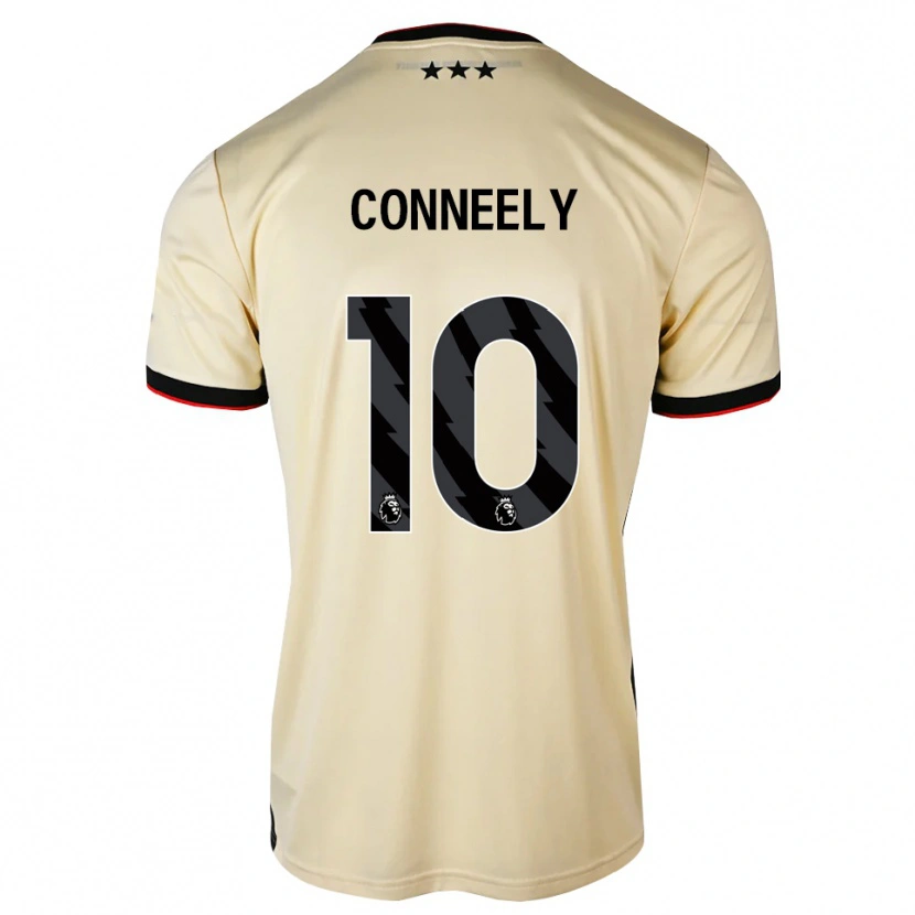Danxen Dětské George Conneely #10 Citrónový Krém Černá Červená Daleko Hráčské Dresy 2026/27 Dres
