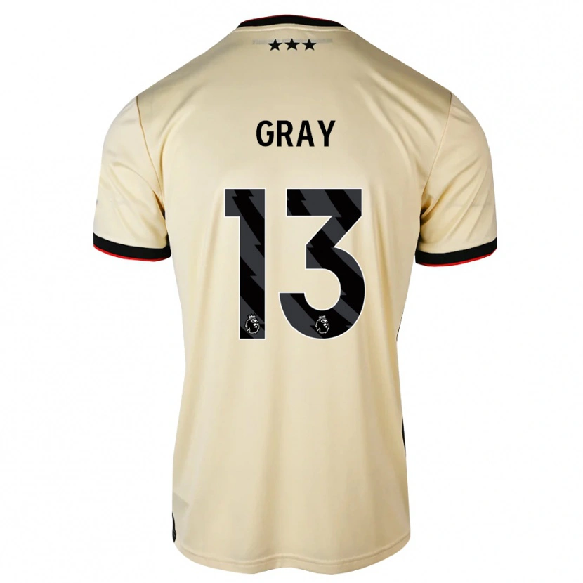 Danxen Dětské Henry Gray #13 Citrónový Krém Černá Červená Daleko Hráčské Dresy 2026/27 Dres