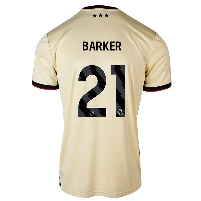 Danxen Dětské Maisy Barker #21 Citrónový Krém Černá Červená Daleko Hráčské Dresy 2026/27 Dres