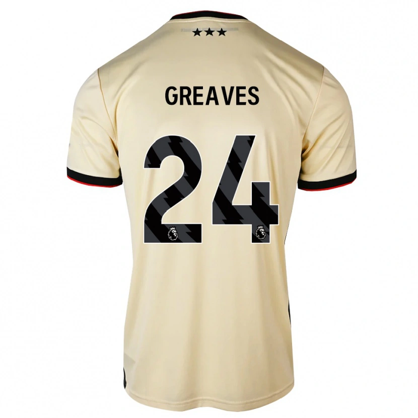 Danxen Dětské Jacob Greaves #24 Citrónový Krém Černá Červená Daleko Hráčské Dresy 2026/27 Dres