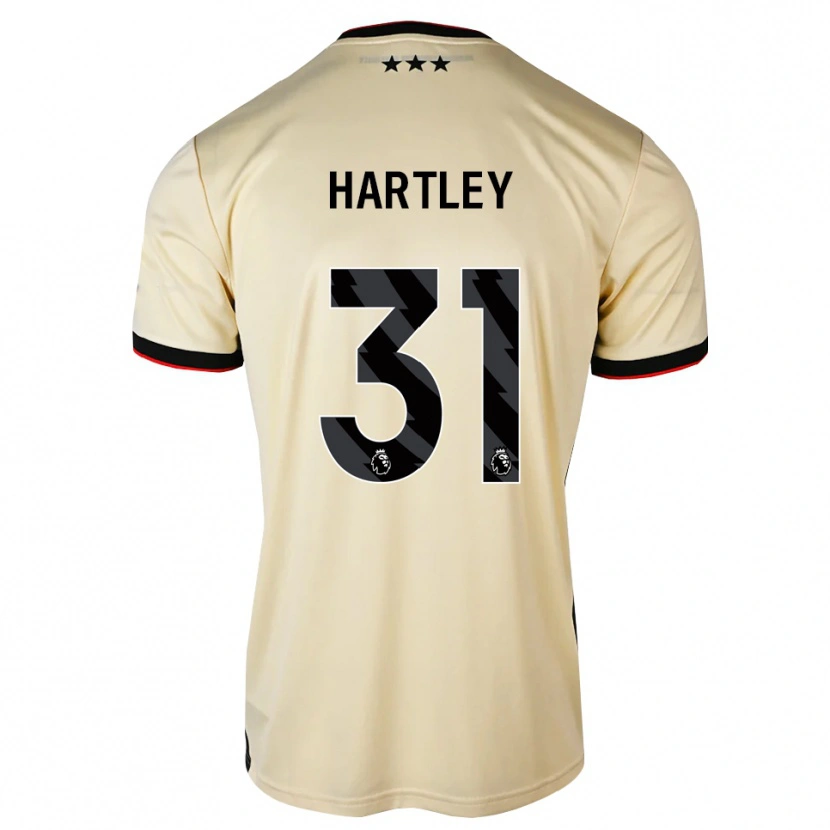 Danxen Dětské Laura Hartley #31 Citrónový Krém Černá Červená Daleko Hráčské Dresy 2026/27 Dres