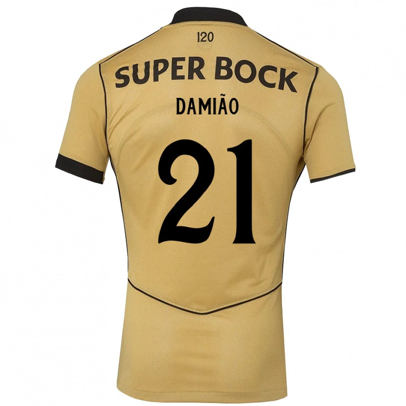 Danxen Dětské Leonardo Damião #21 Zlatavě Rudá Černá Daleko Hráčské Dresy 2026/27 Dres