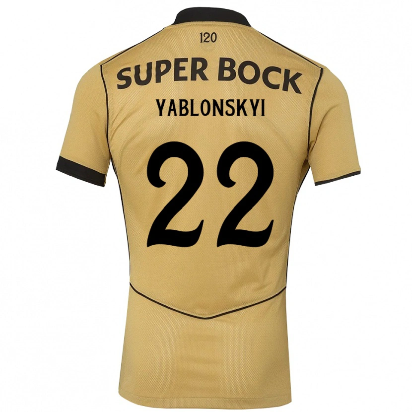 Danxen Dětské Ilya Yablonskyi #22 Zlatavě Rudá Černá Daleko Hráčské Dresy 2026/27 Dres