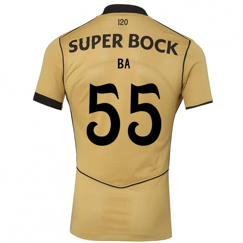 Danxen Dětské Ibrahima Ba #55 Zlatavě Rudá Černá Daleko Hráčské Dresy 2026/27 Dres