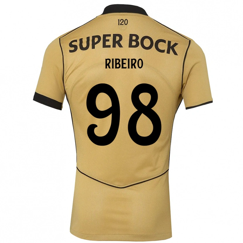 Danxen Dětské Martim Ribeiro #98 Zlatavě Rudá Černá Daleko Hráčské Dresy 2026/27 Dres