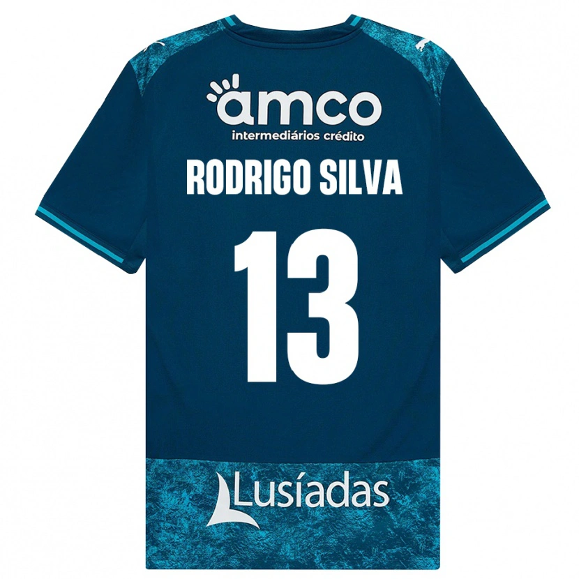 Danxen Dětské Rodrigo Silva #13 Tmavě Břidlicově Šedá Středně Tyrkysová Daleko Hráčské Dresy 2026/27 Dres
