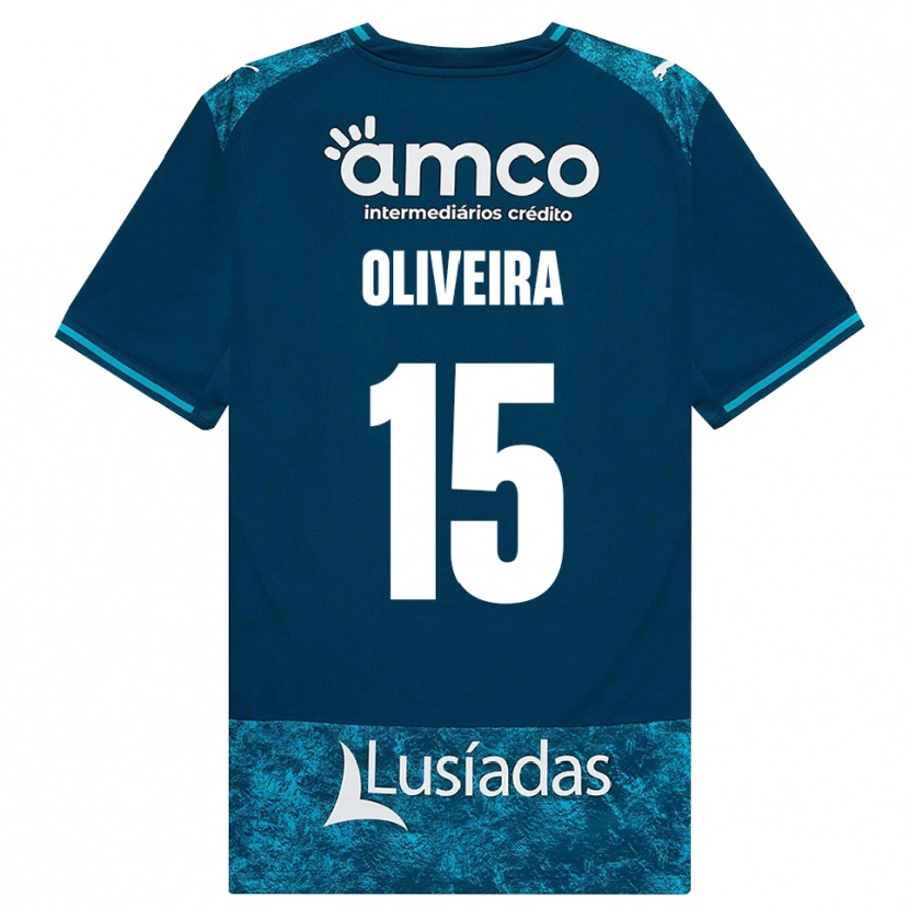 Danxen Dětské Paulo Oliveira #15 Tmavě Břidlicově Šedá Středně Tyrkysová Daleko Hráčské Dresy 2026/27 Dres