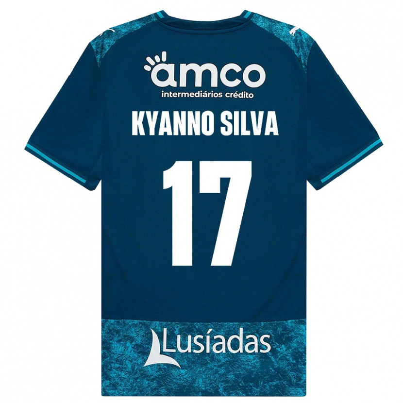 Danxen Dětské Kyanno Silva #17 Tmavě Břidlicově Šedá Středně Tyrkysová Daleko Hráčské Dresy 2026/27 Dres