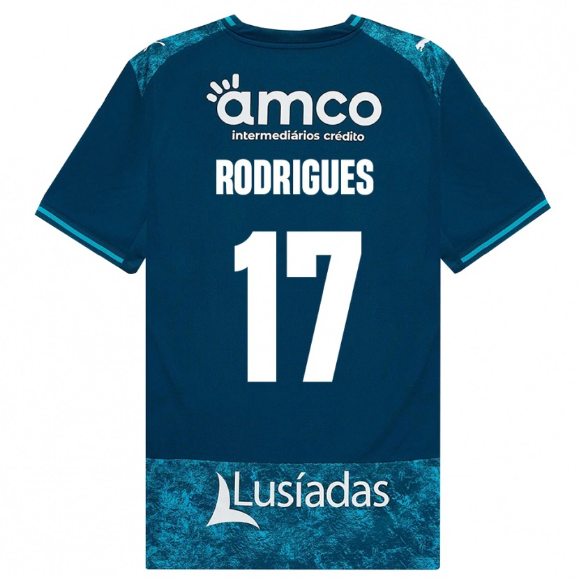 Danxen Dětské Tânia Rodrigues #17 Tmavě Břidlicově Šedá Středně Tyrkysová Daleko Hráčské Dresy 2026/27 Dres